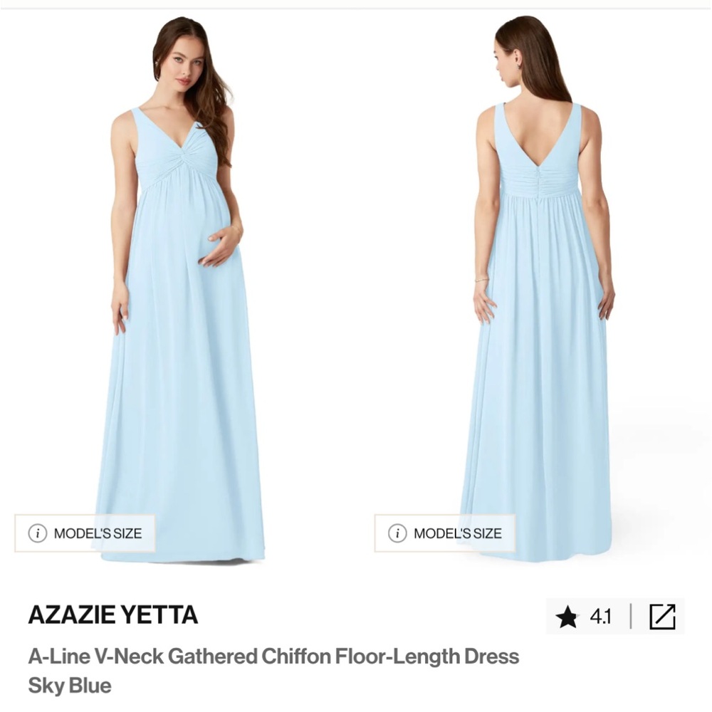 AZAZIE YETTA MATERNITY BRIDESMAID DRESS